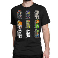 Gamer Halloween Skeleton Vampire Gaming Mummy Boys Kids Teen T Shirt Classic T-shirt | Artistshot