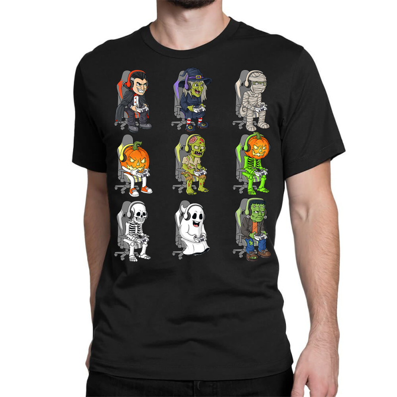 Gamer Halloween Skeleton Vampire Gaming Mummy Boys Kids Teen T Shirt Classic T-shirt by sieuduong86 | Artistshot