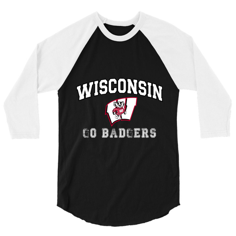 Wisconsin Go Badgers 3/4 Sleeve Shirt | Artistshot