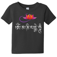 Om Mani Padme Hum Mantra Lotus Flower Buddhist Compassion T Shirt Baby Tee | Artistshot