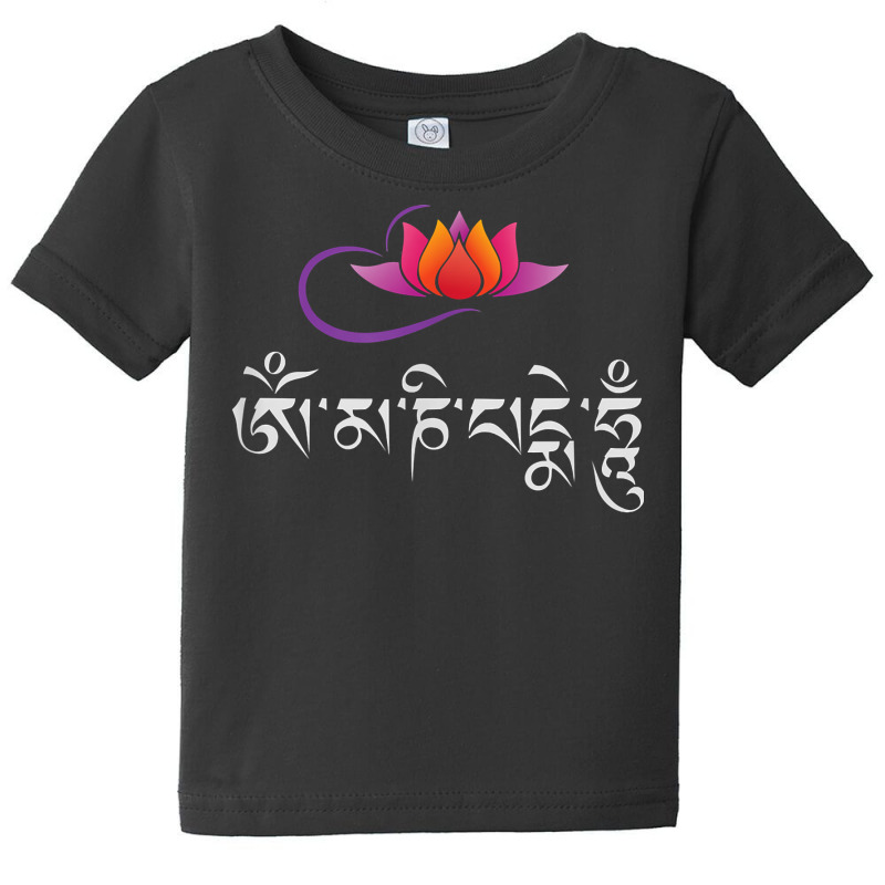 Om Mani Padme Hum Mantra Lotus Flower Buddhist Compassion T Shirt Baby Tee by loreyviwootenm | Artistshot