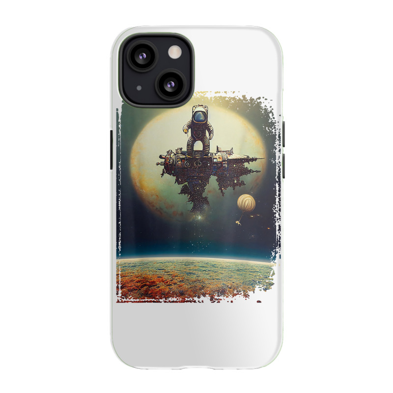 Astronaut Stranded On A Destroyed Space Station Solar System T Shirt Iphone 13 Case | Artistshot