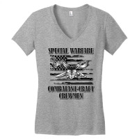 Us Naval Swcc (back Design) Pullover Hoodie Women's V-neck T-shirt | Artistshot