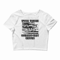 Us Naval Swcc (back Design) Pullover Hoodie Crop Top | Artistshot