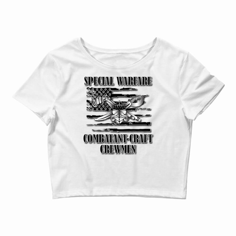 Us Naval Swcc (back Design) Pullover Hoodie Crop Top by munceylsareiasjr | Artistshot