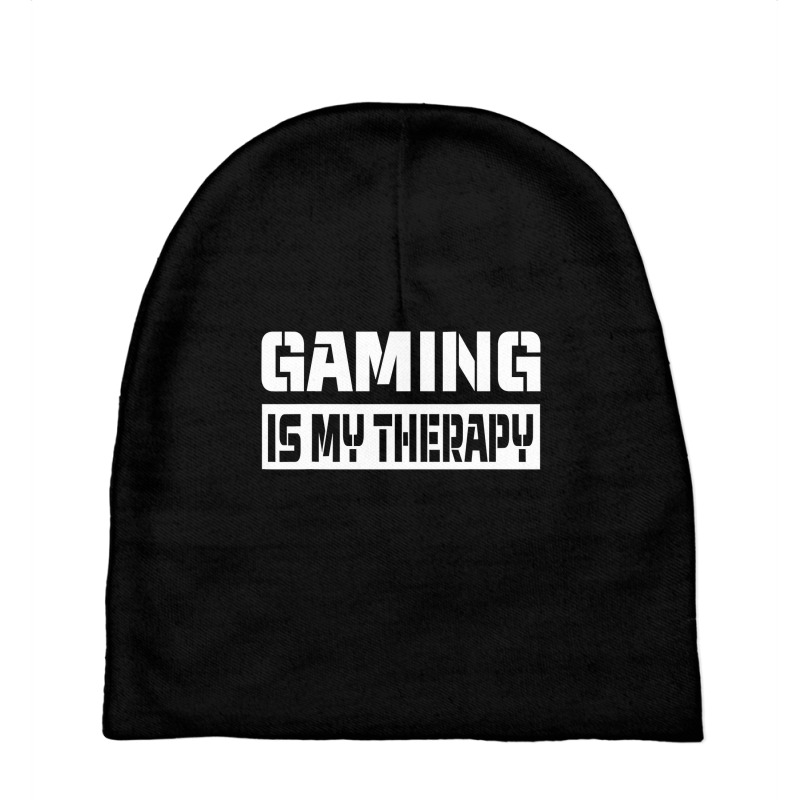 Gamer Quote Video Games Is My Therapy Video Gaming Lover Baby Beanies by sieuduong86 | Artistshot