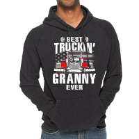 Best Truckin' Granny Ever Usa Flag Father's Day T Shirt Vintage Hoodie | Artistshot