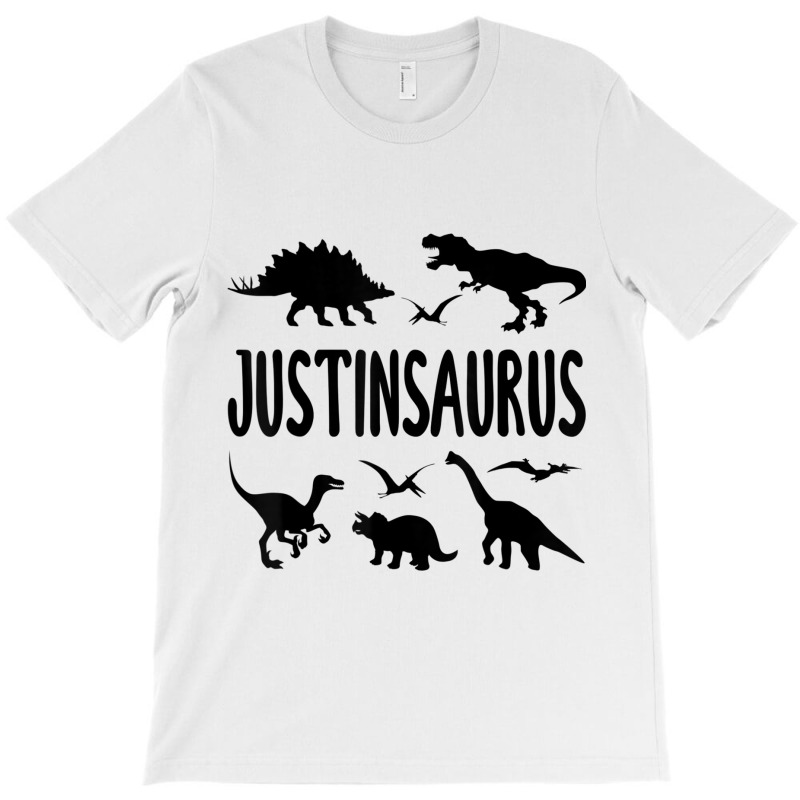 Dinosaur T Rex Justin Justinsaurus Boys Dino Name My Favorite People T-shirt | Artistshot