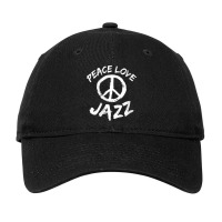 Womens Jazz Ragtime Saying Design Jazz Music Peace Love Jazz Mens Wome Adjustable Cap | Artistshot