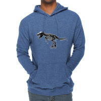 T Rex Trex Dino Dinosaur Black White Sceleton Art Mens My Favorite Lightweight Hoodie | Artistshot