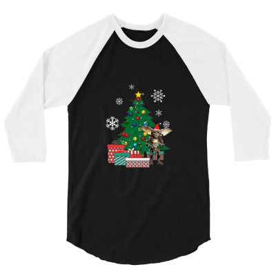 Gremlin Around The Christmas Tree 3/4 Sleeve Shirt Designed By Clubhouses19
