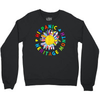 National Hispanic Heritage Month Sunflower Latin Flags T Shirt Crewneck Sweatshirt | Artistshot