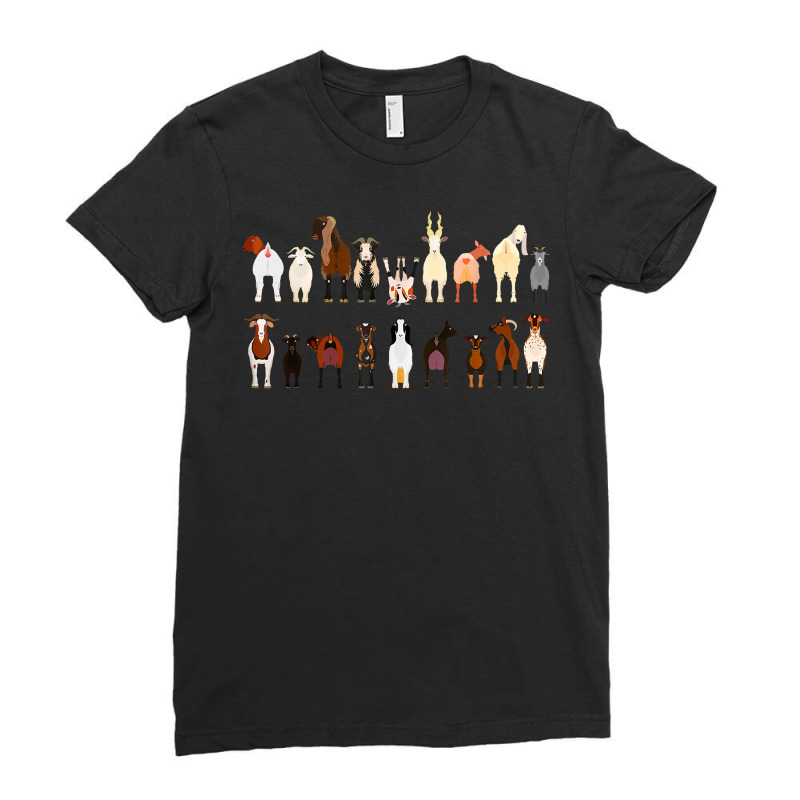 Goat Of The World Funny Goats Collection Farm Country Animal T Shirt Ladies Fitted T-Shirt by riogasehzilahiy | Artistshot