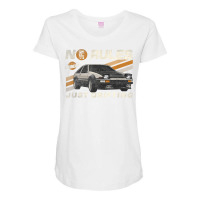 Jdm Vintage Japanese Drift Legend No To Rules Just Drifting T Shirt Maternity Scoop Neck T-shirt | Artistshot