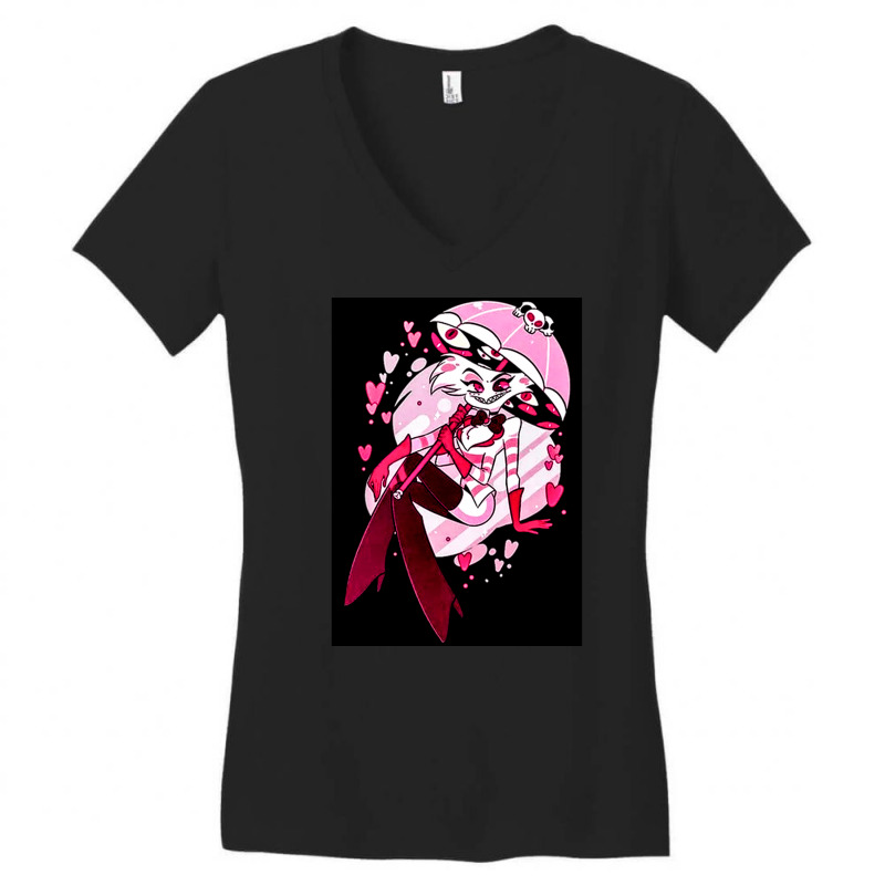 Angel Dust Hazbin Hotel, Angel Dust Hazbin Hotels, Angel, Dust, Hazbin Women's V-neck T-shirt | Artistshot