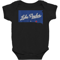 Lake Andes South Dakota Sd Map T Shirt Baby Bodysuit | Artistshot