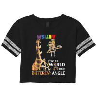 Giraffe Autism Seeing The World From Different Angle Tshirt T Shirt Scorecard Crop Tee | Artistshot