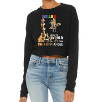 Giraffe Autism Seeing The World From Different Angle Tshirt T Shirt Cropped Sweater | Artistshot