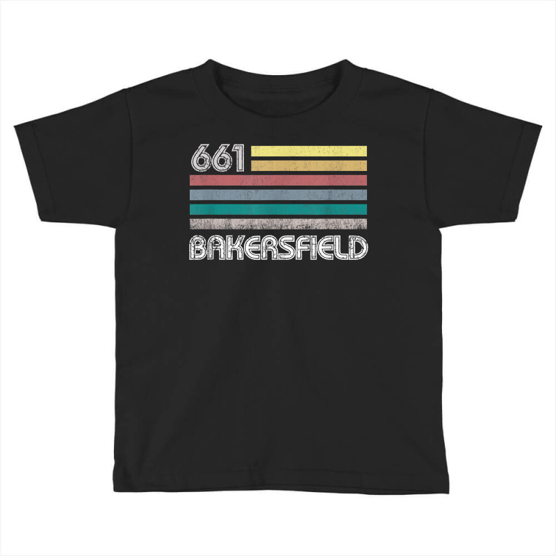 Retro Bakersfield Area Code 661 California Flag T Shirt Toddler T-shirt by dubrayhecallezhd | Artistshot