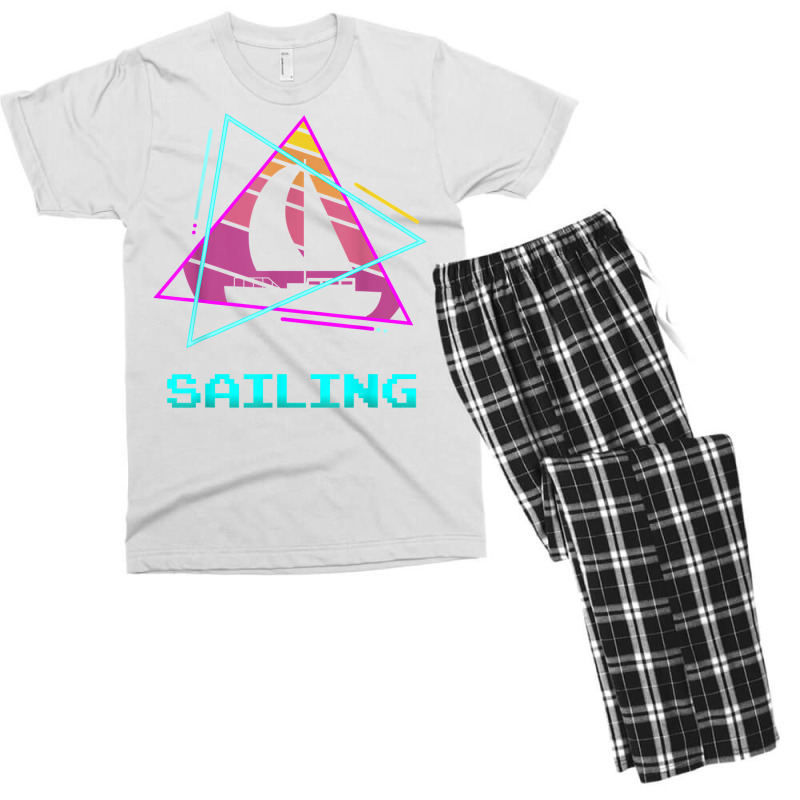 Retro Vintage Classic Sailing Sail Sailor T Shirt Men's T-shirt Pajama Set | Artistshot