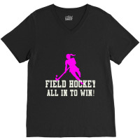 Girls Field Hockey For Kids And Adults Long Sleeve T Shirt V-neck Tee | Artistshot