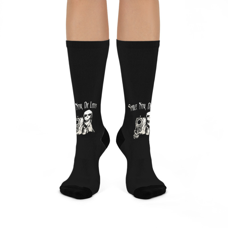 Smile Now Die Later, Smile Now Die Laters, The Smile Now Die Later, Sm Crew Socks | Artistshot