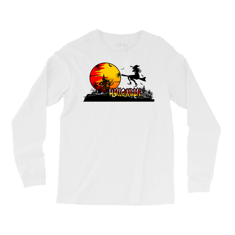 Halloween Graphic T-shirt Design And Typography Long Sleeve Shirts | Artistshot