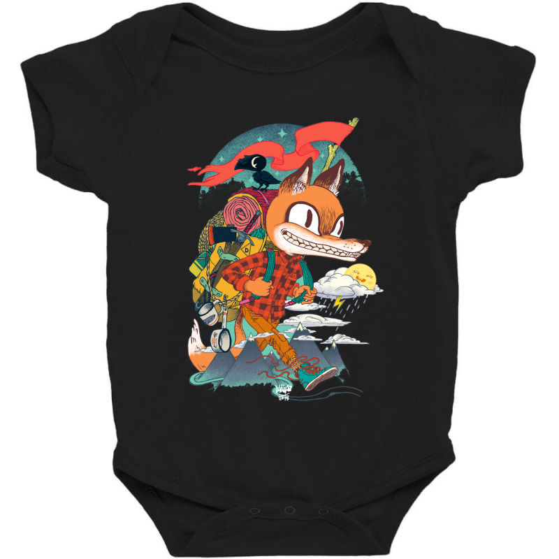 Wolf The Traveler Baby Bodysuit by Disgus_Thing | Artistshot