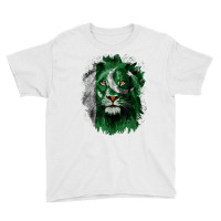 Pakistan Flag Lion Face Pakistani Pride Vintage T Shirt Youth Tee | Artistshot