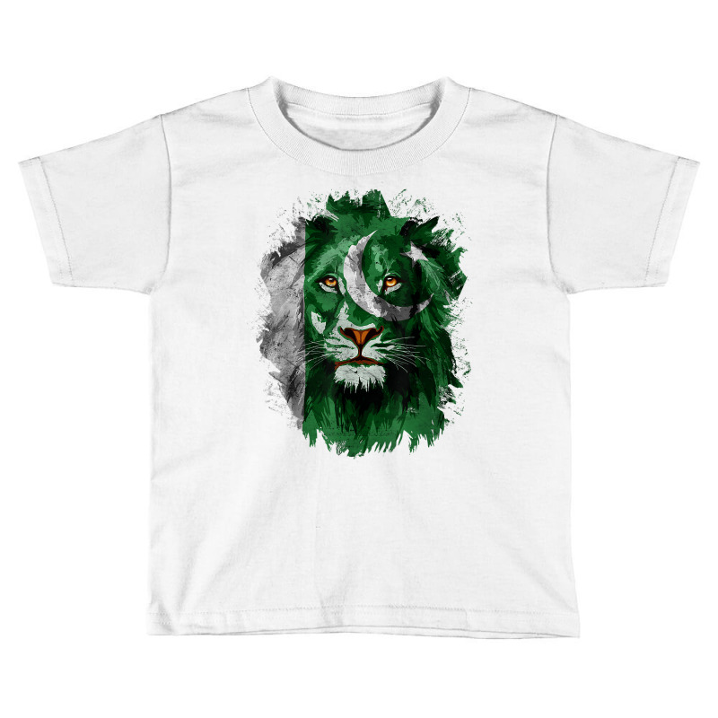 Pakistan Flag Lion Face Pakistani Pride Vintage T Shirt Toddler T-shirt by klezgbnist | Artistshot