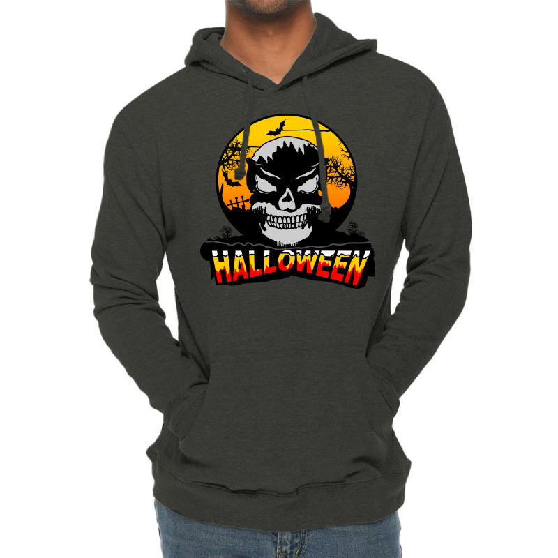 Halloween Graphic T-shirt Design And Typography Lightweight Hoodie | Artistshot