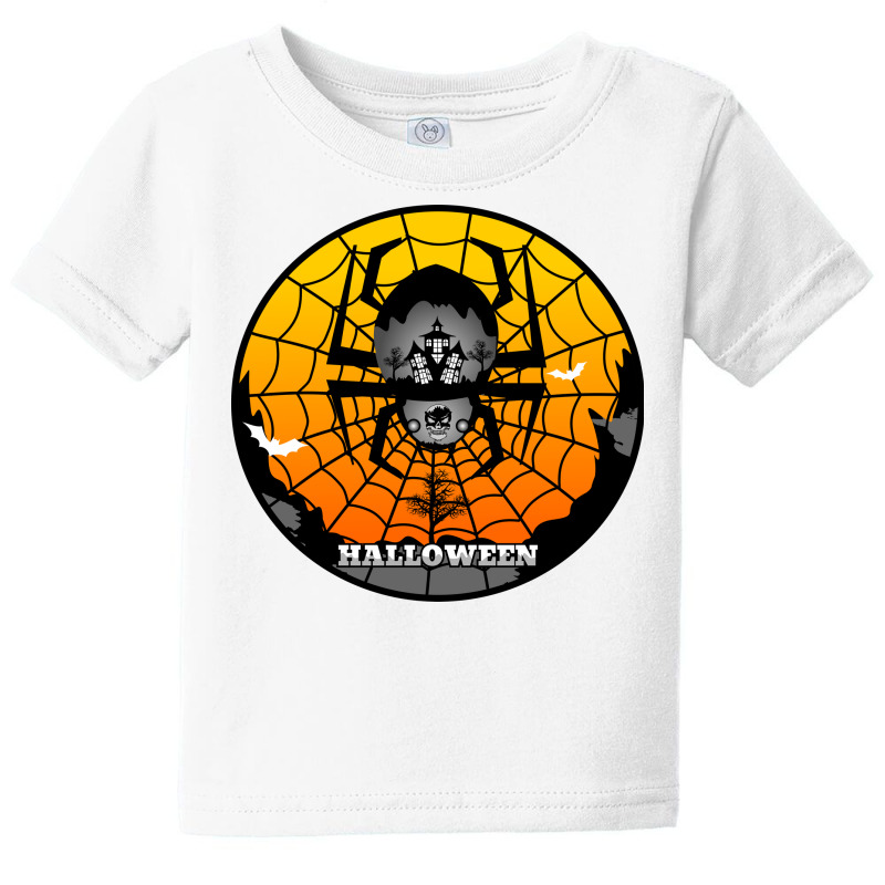 Halloween Graphic T-shirt Design And Typography Baby Tee | Artistshot