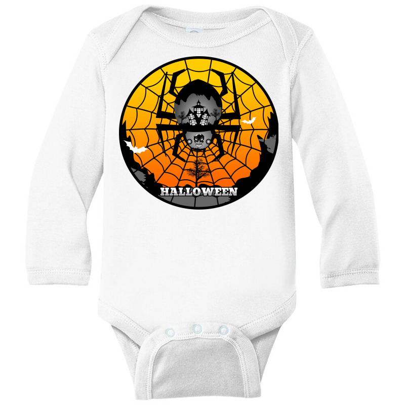 Halloween Graphic T-shirt Design And Typography Long Sleeve Baby Bodysuit | Artistshot