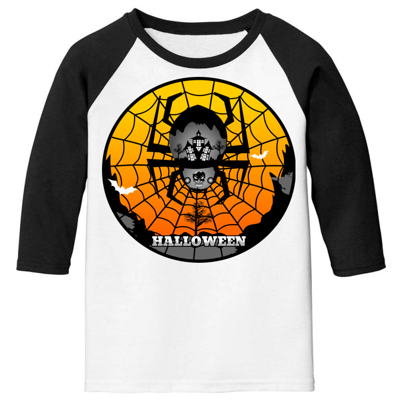 Halloween Graphic T-shirt Design And Typography Youth 3/4 Sleeve | Artistshot