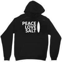 Peace Love Salt   Surfboard Unisex Hoodie | Artistshot