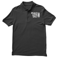 Peace Love Salt   Surfboard Men's Polo Shirt | Artistshot