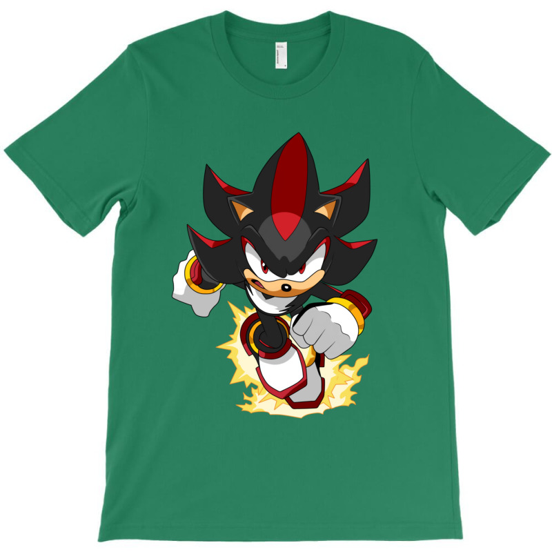 Black Super Hedgehog Running Forward T-Shirt by ThomasRNovotny | Artistshot