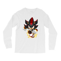 Black Super Hedgehog Running Forward Long Sleeve Shirts | Artistshot