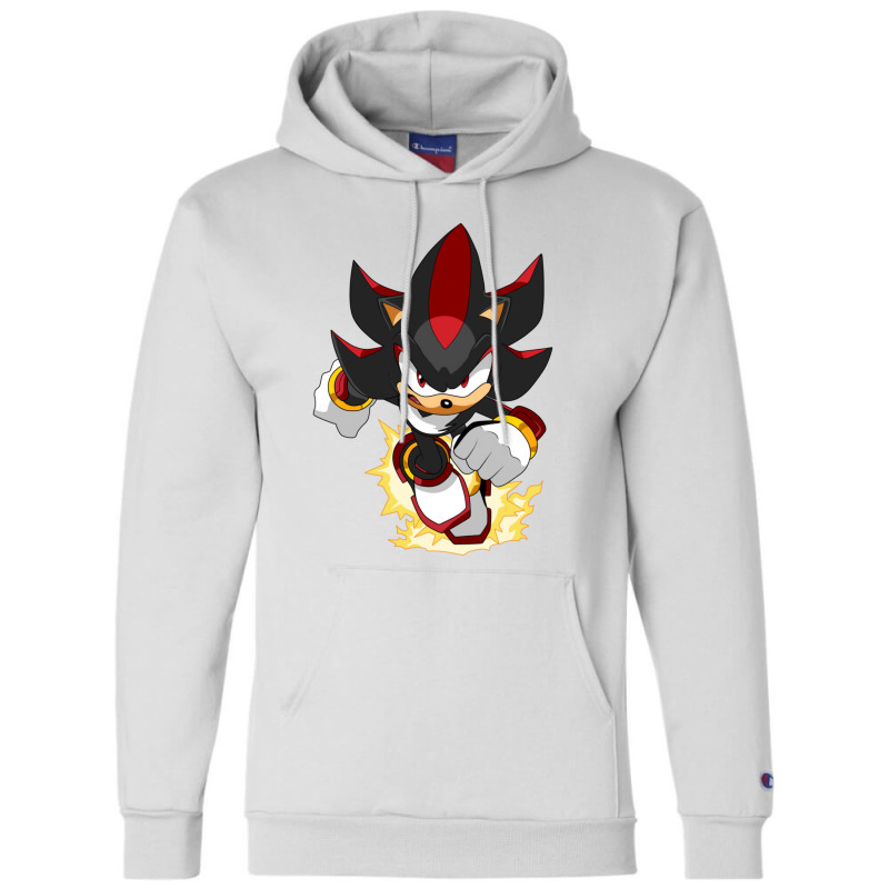 Black Super Hedgehog Running Forward Champion Hoodie by ThomasRNovotny | Artistshot