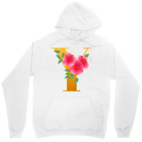 Floral Y Alphabet Cute Initial Monogram Letter Y Graphic T Shirt Unisex Hoodie | Artistshot