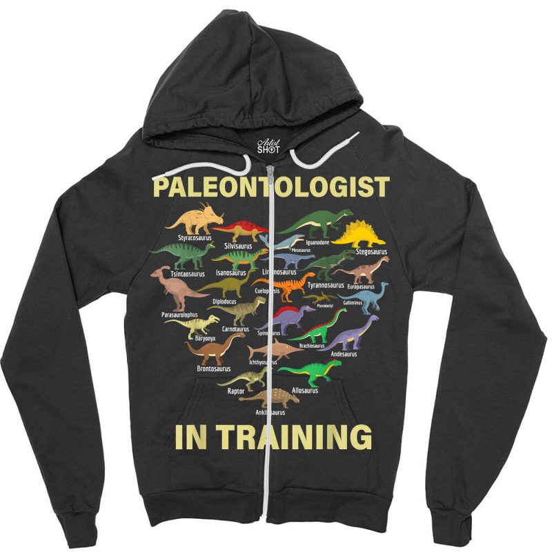 Paleontologist In Training Dinosaurs Dino Kids Boys Girls T Shirt Zipper Hoodie | Artistshot