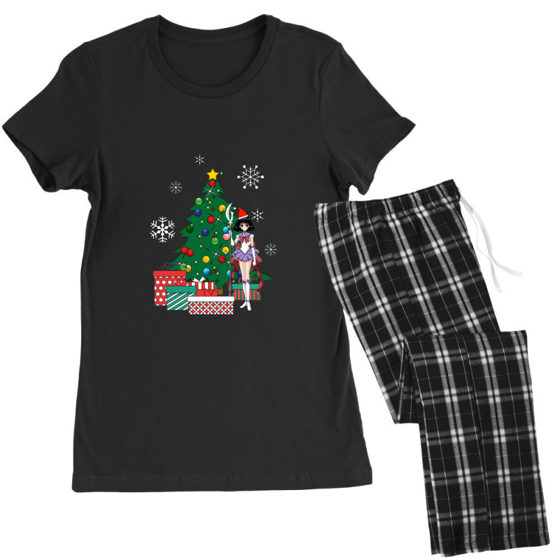 Saturn Around The Christmas Tree Sailor Moon Women's Pajamas Set by acesenpaii | Artistshot