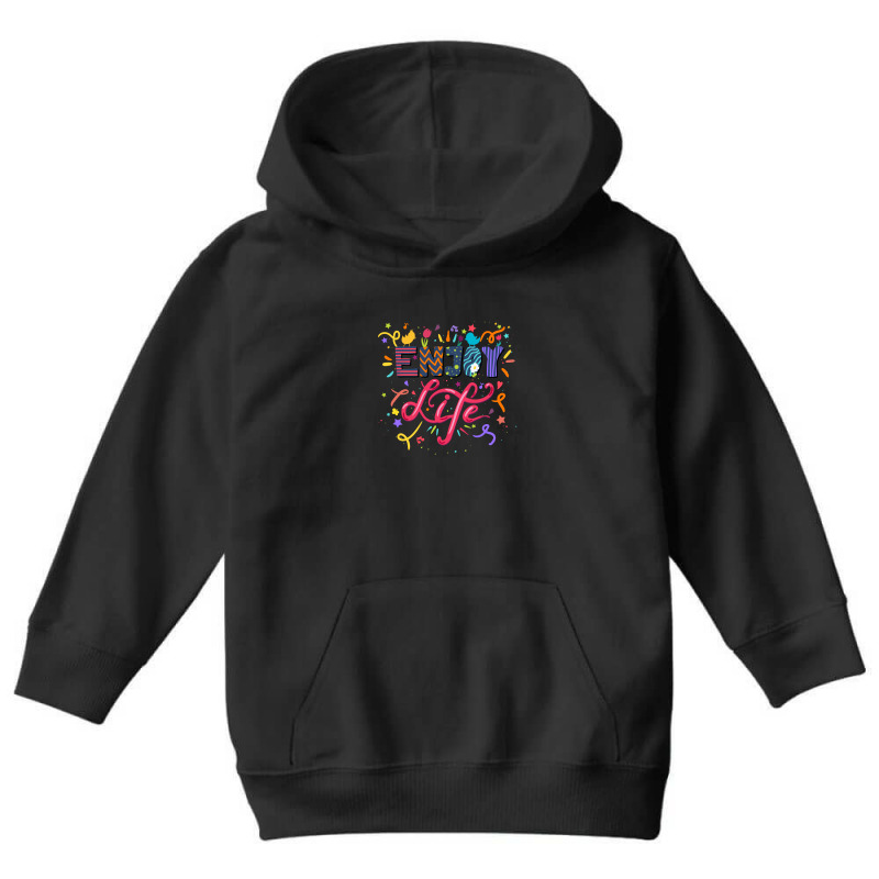 Enjoy Life Youth Hoodie by Disgus_Thing | Artistshot