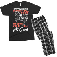 Horse Rider   Horses Will Never Break Your Heart   Horse T Shirt Men's T-shirt Pajama Set | Artistshot