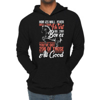 Horse Rider   Horses Will Never Break Your Heart   Horse T Shirt Lightweight Hoodie | Artistshot