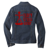 Parks & Recreation Scarecrow Boat T Shirt Ladies Denim Jacket | Artistshot