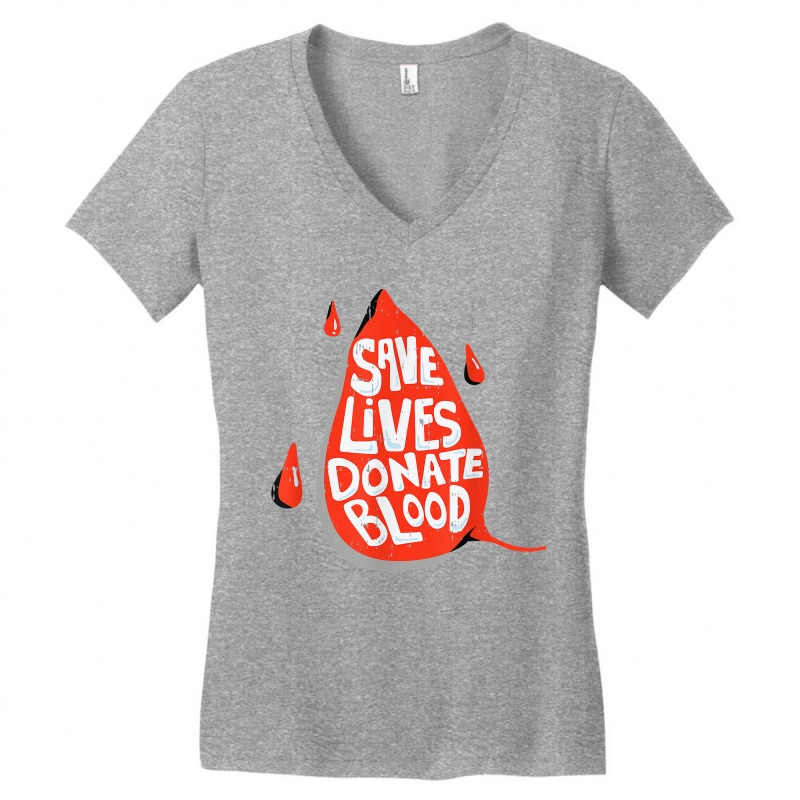 Donate Life Blood Nurse Medical Lab Cool Med Gifts T Shirt Women's V-Neck T-Shirt by tuckeynkriccijea | Artistshot