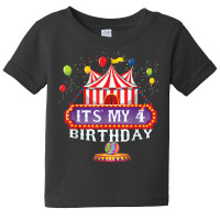 It's My 4th Birthday Ringmaster Kids Circus Party B Day T Shirt Baby Tee | Artistshot