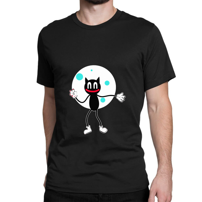 Cartoon Cat Classic T-shirt by rochewoodworthillustration | Artistshot