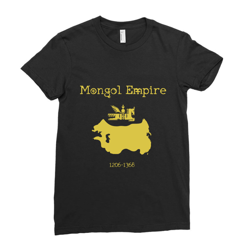 Mongol Empire Map Ladies Fitted T-Shirt by artsbymnd | Artistshot